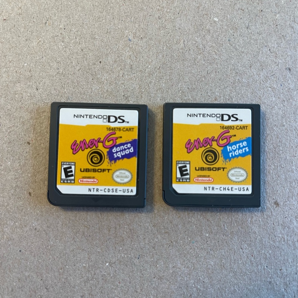 Nintendo DS Game Cartridge Set -    Ener-G Dance Squad & Horse Riders